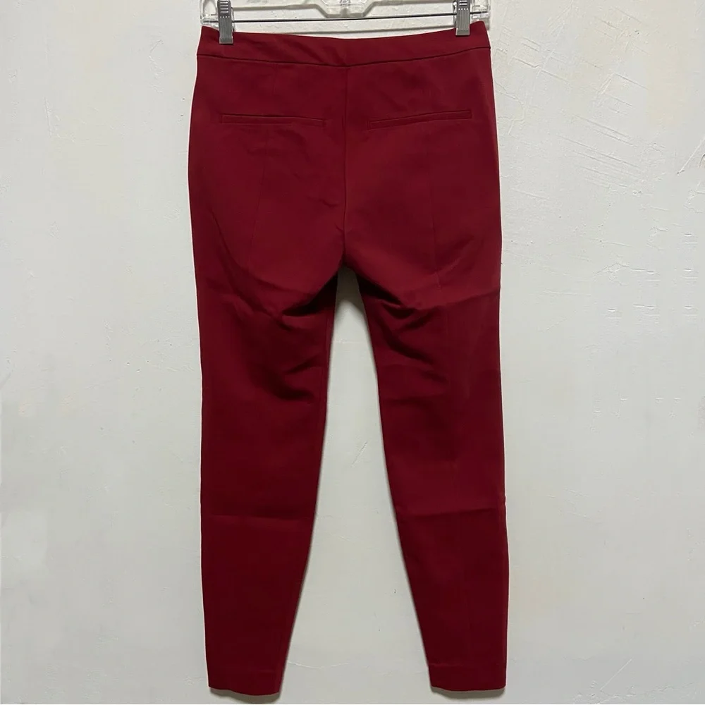 Old Navy Mid Rise Fitted Red Pants
